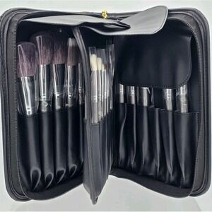 Docolor Professional 29 Piece Makeup Brush Set With PU Leather Zip Around Case